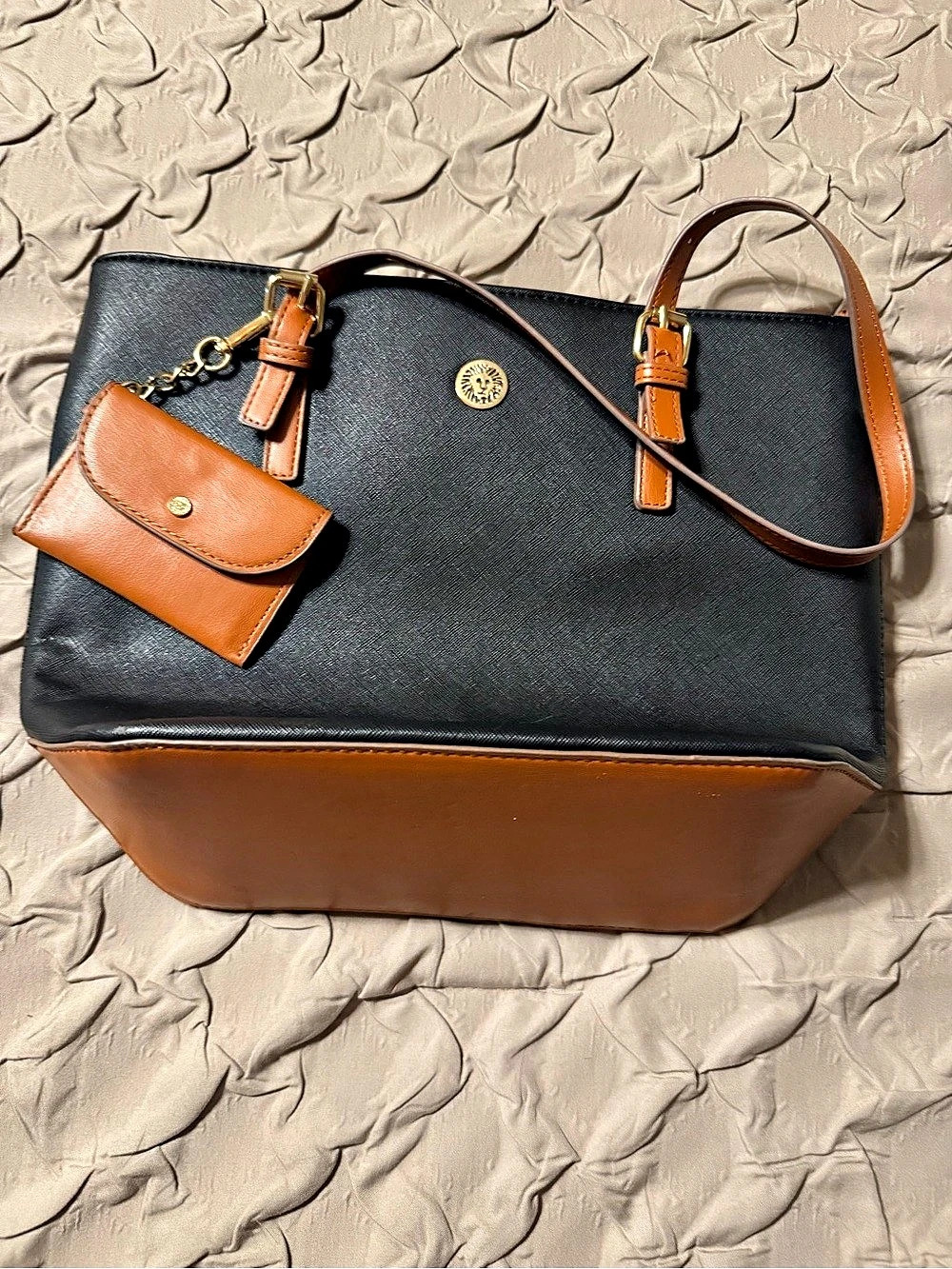 Anne Klein Black & Brown Tote Excellent condition